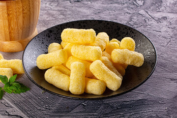 Golden crispy sweet corn sticks