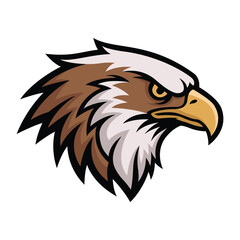 eagle mascot logo vector design template modern style