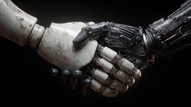 digital partnership a tech handshake for collaboration and innovation