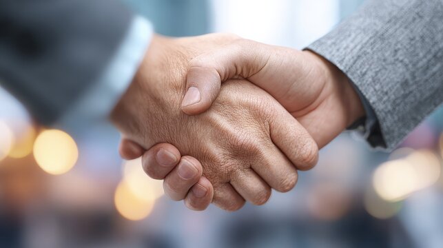 business handshake meeting symbolizes partnership and cooperation driving success through market growth and team collaboration