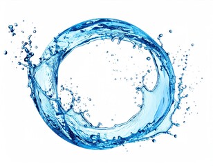 Circular water splash