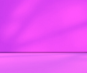 Purple background product podium studio wall abstract mockup cosmetic kitchen table scene table shadow leaves empty counter room backdrop shelf minimal floor summer scene loft spring template