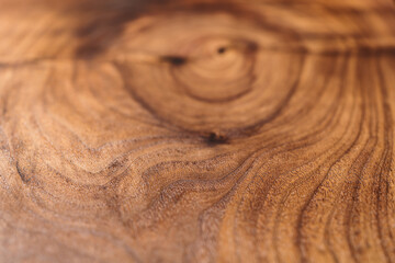 Angle closeup shot of black walnut wood surface