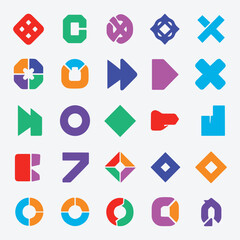 Modern Digital Technology Icon Set
