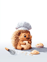 Sympatyczny jeżyk - ilustracja dla dzieci