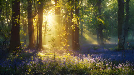 morning in the forest