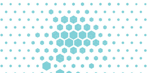 Vector Hexagon Pattern Abstract Frame Background. Science Technologic Hexagonal Pattern in Minimalist Style. Clear Blank Subtle Textured Backdrop. Data Clouds and Circuits Texture Design.