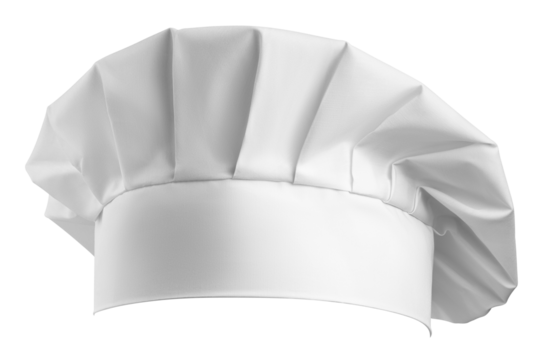 white Chef Hat isolated, full depth of field