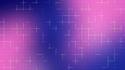 Pink and Blue Navy Gradient Grid Line Background with Shining Light Pattern