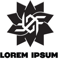 black and white abstract logo abstract knot logo,