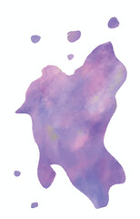 Watercolor hand painting colorfull abstract background