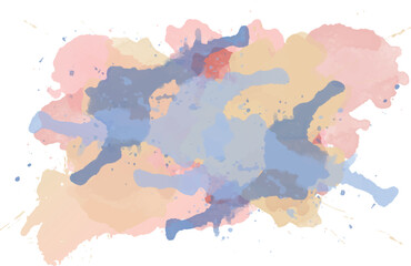 Watercolor hand painting colorfull abstract background