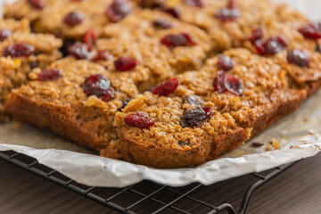 baked cranberry orange oatmeal festive winter breakfast