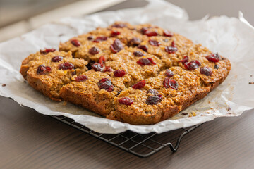 baked cranberry orange oatmeal festive winter breakfast