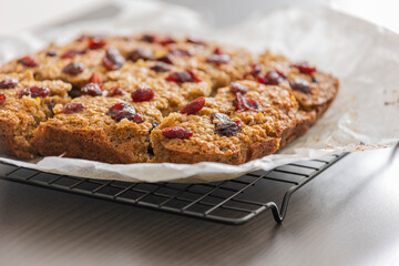 baked cranberry orange oatmeal festive winter breakfast
