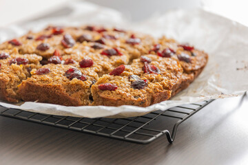 baked cranberry orange oatmeal festive winter breakfast