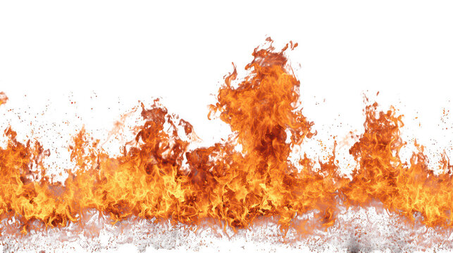 An inferno of orange flames and black smoke creates a dangerous burning heat as an explosion of red fire consumes the nature of the forest backgrounds