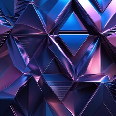 Obraz premium abstract blue background with triangles