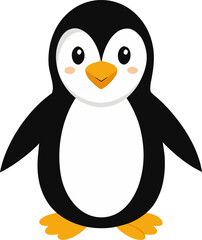 Penguin vector illustration stock illustration , white background