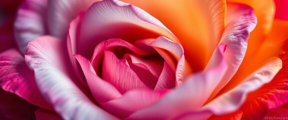 Soft, overlapping rose petals in vibrant hues form a gentle, blurred background,  beautiful,  white