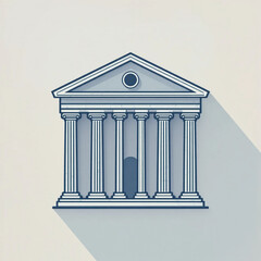 vector illustration of an ancient greek column