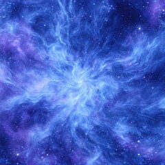 Abstract Colorful Cosmic Spiral Nebula