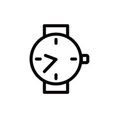 高級腕時計の線画アイコン