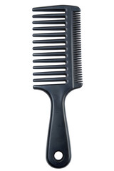 Watercolor Black Wide Tooth Comb isolated on a transparent background