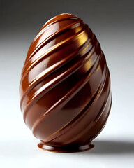 Image d'une figurine en chocolat en forme d'œuf pour pâques 