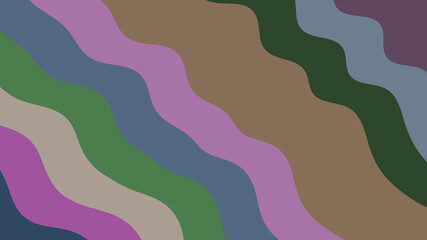 Muted Wavy Stripes: Sophisticated Abstract Background Featuring Earthy Colors and Gentle Winding Lines