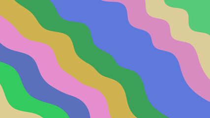 Pastel Wavy Stripes Abstract: Soft, Colorful Background with Diagonal Lines & Organic Curves for Gentle & Modern Designs