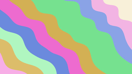 Soft Pastel Wave Pattern: Smooth, flowing, and calming stripes for backgrounds, designs, and creative projects