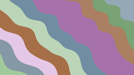 Soft Pastel Wavy Lines: Serene Abstract Pattern for Gentle Backgrounds, Calm Design Projects and Elegant Art Pieces