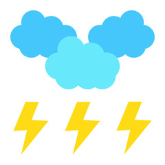 Cloud thunder Icon