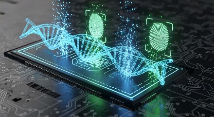 DNA Biometric Security and Digital Data Protection Technology