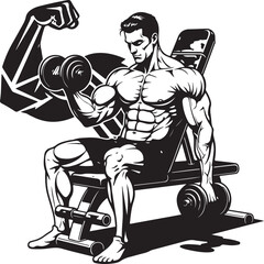 Gym Workout Silhouettes Bundle 