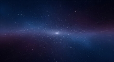 Fototapeta premium Abstract interstellar space background with a bright light at the center