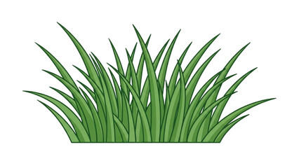 Vibrant green grass illustration representing nature's freshness, growth, and outdoor serenity, perfect for design elements