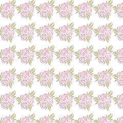 rose floral seamless pattern