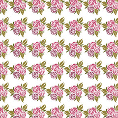 rose floral seamless pattern