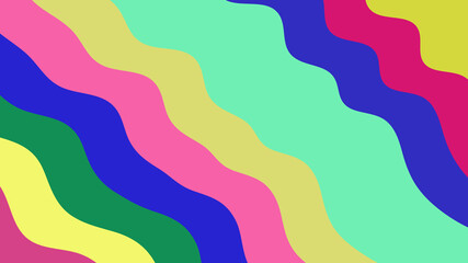 Colorful Waves Abstract Background - Striking Curvy Lines Art for Digital Design, Backdrop, Wallpaper, or Creative Project