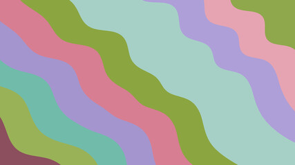 Earthy Wavy Stripes: An Organic Abstract Background Design with Calming Colors and Gentle Flowing Lines
