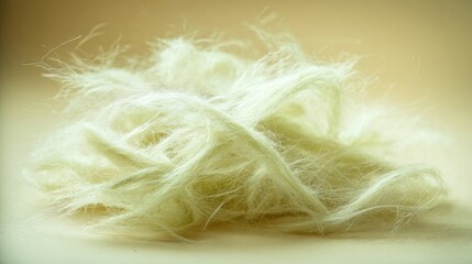 Fluffy White Cotton Candy Dessert Close Up