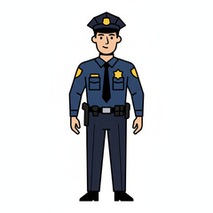 funny cartoon policeman