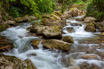 Obraz premium Naturdenkmal Gaulschlucht in Lana bei Meran, Südtirol