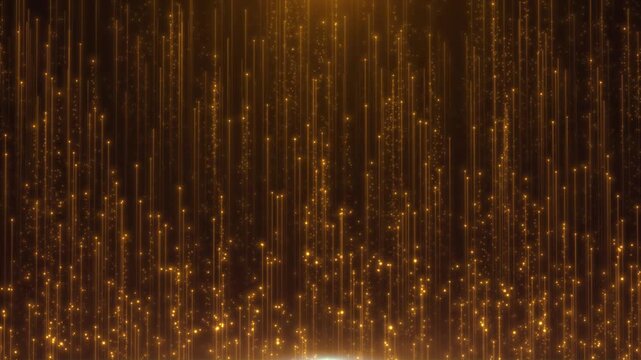 Golden Light Particle Award Background(After Effects production)