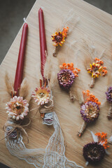 christmas cookies on wooden background