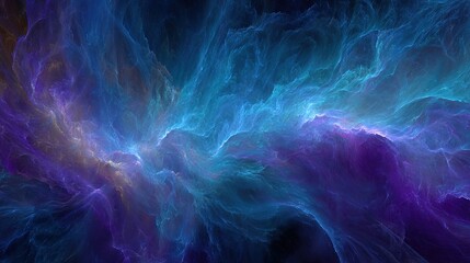 Abstract Colorful Space Nebula