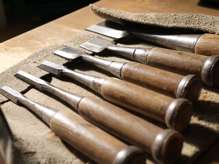 日本の大工道具、ノミ