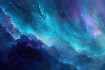 Obraz premium Colorful Nebula Space Background